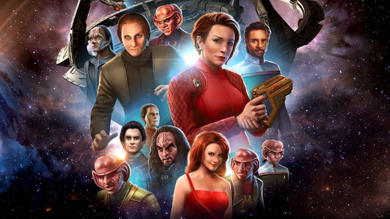 Victory is Life artwork depicting the 12 returning Deep Space Nine characters